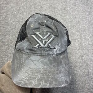 Vortex Optics Hat Men OSFM Gray Kryptek Camo Mesh Trucker Snapback